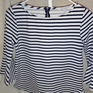 Green Envelope Los Angeles, Women's Size S, Blue and White.